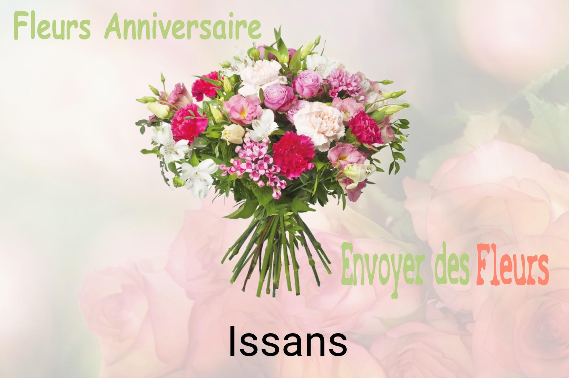 Bouquet de fleurs d’anniversaire livré à Issans